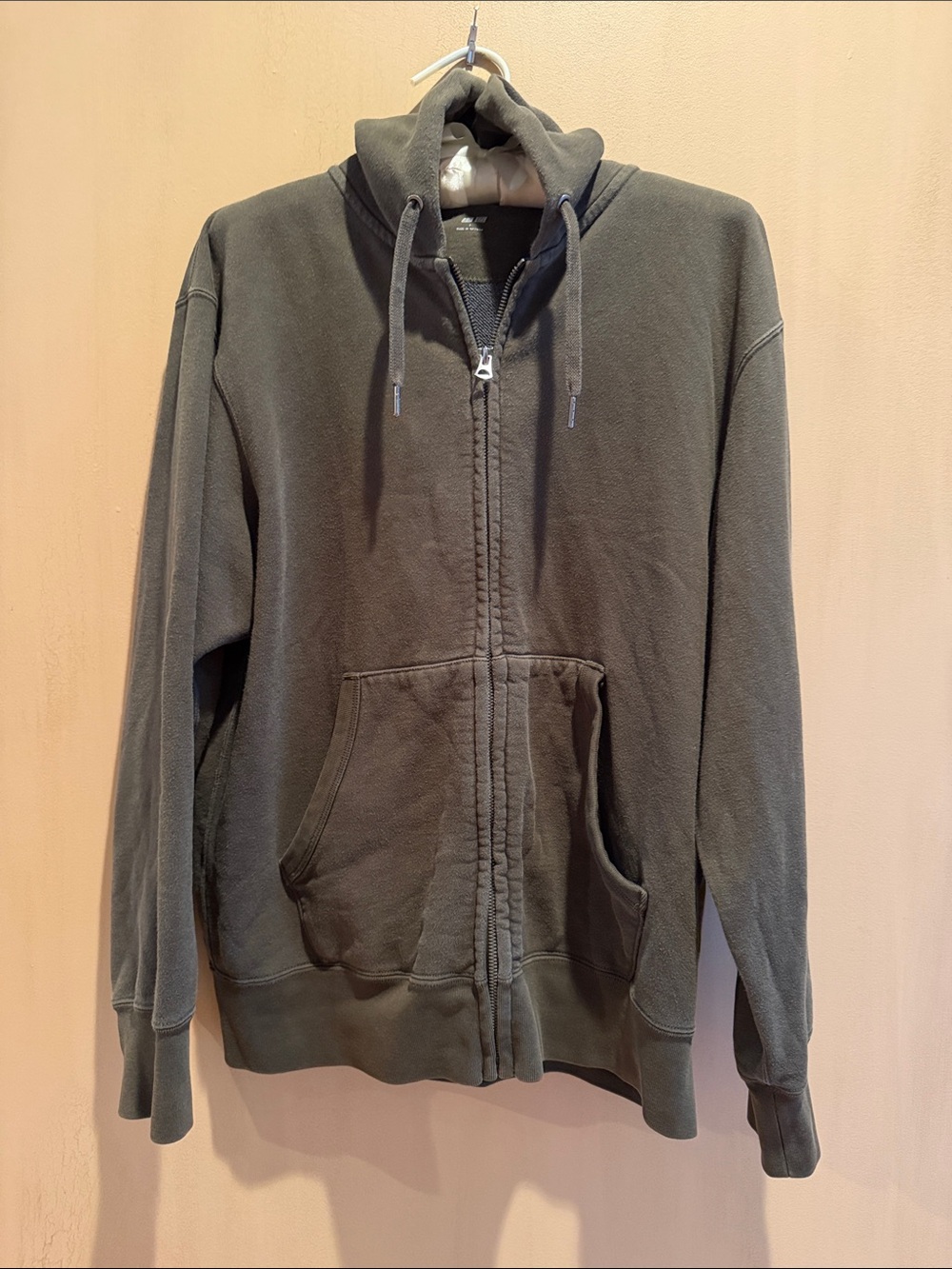 Uniqlo Olive Zip-Up Hoodie Jacket